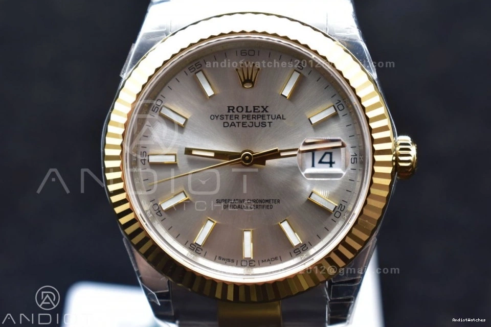 Dial VSF DateJust 41 on YG SS Best Silver 1:1 596 Edition 904L GoAnywhere VS Bracelet Oyster 126333 0201